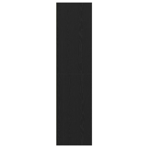 Kleiderschrank Schwarz Eichen-Optik 30x50x200cm