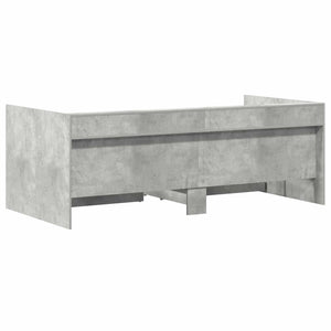 Tagesbett Grau mit Schubladen 90x200 cm