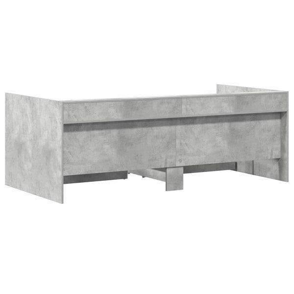 Tagesbett Grau mit Schubladen 90x200 cm