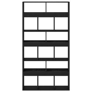 vidaXL Bibliothèques 2 pcs Noir aspect chêne 100 x 33 x 187,5 cm