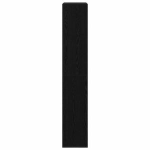 Bücherregal 2er-Set, Schwarz Eiche