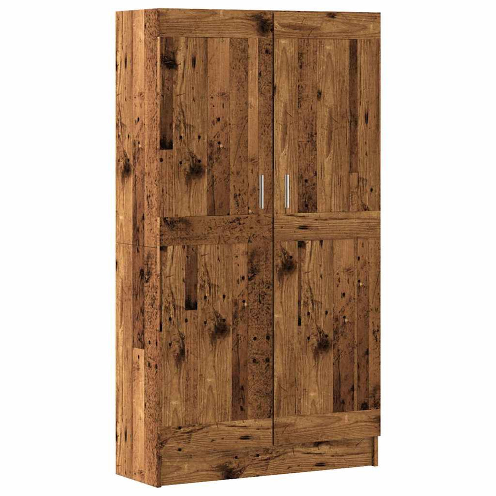 Bücherschrank Altholz-Optik, 150 cm hoch