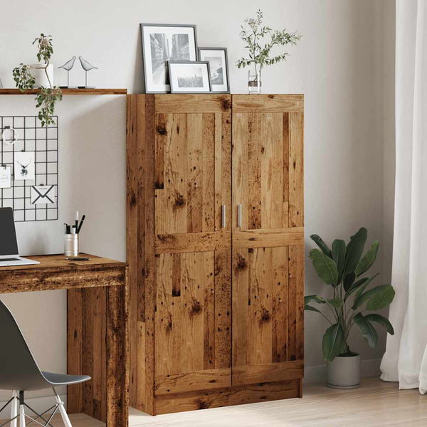 Bücherschrank Altholz-Optik, 150 cm hoch