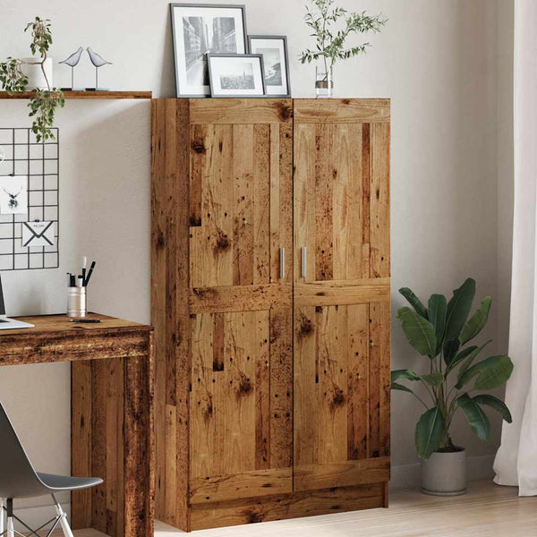 Bücherschrank Altholz-Optik, 150 cm hoch