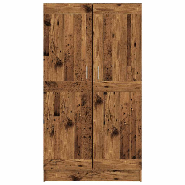 Bücherschrank Altholz-Optik, 150 cm hoch
