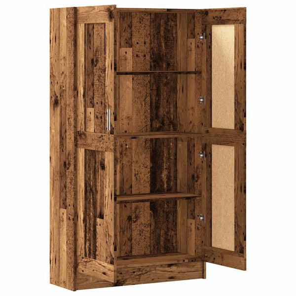 Bücherschrank Altholz-Optik, 150 cm hoch