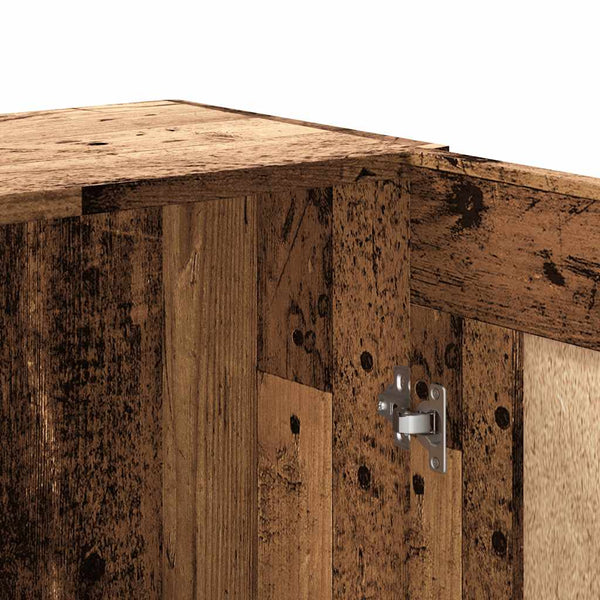 Bücherschrank Altholz-Optik, 150 cm hoch