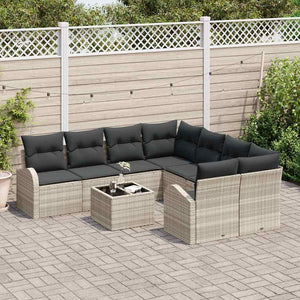 Poly Rattan Gartensofa Set 55x55x37cm