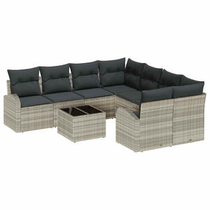 Poly Rattan Gartensofa Set 55x55x37cm