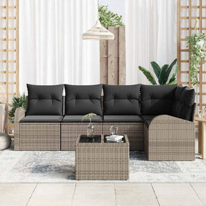 Graues Sofa-Set mit Kissen