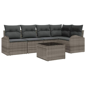Graues Sofa-Set mit Kissen