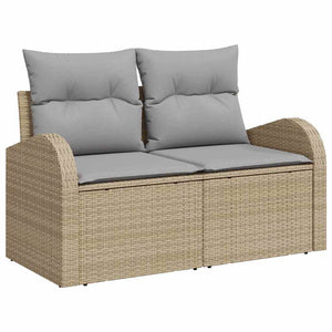 Beige Sofa Set mit Kissen, 6-teilig