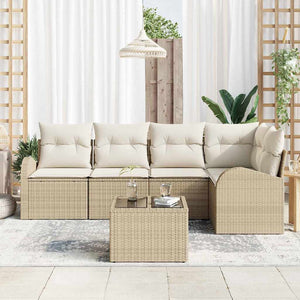 Beige Sofa Set mit Kissen