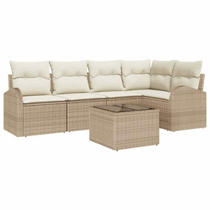 Beige Sofa Set mit Kissen