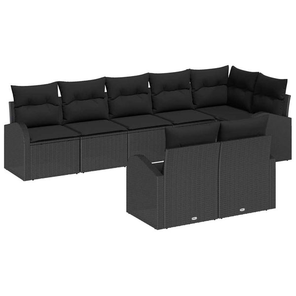 Poly-Rattan Gartensofa Set 8-teilig