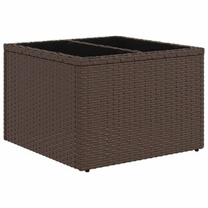 vidaXL Ensemble de canapés 6 pcs Marron et Rouge Résine Tressée