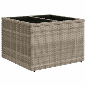 vidaXL Ensemble de canapés avec coussins 9 pcs Gris clair et noir résine tressée