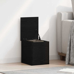 Aufbewahrungsbox Schwarz Eichen-Optik 30x35x35 cm