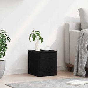 Aufbewahrungsbox Schwarz Eichen-Optik 30x35x35 cm