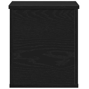Aufbewahrungsbox Schwarz Eichen-Optik 30x35x35 cm