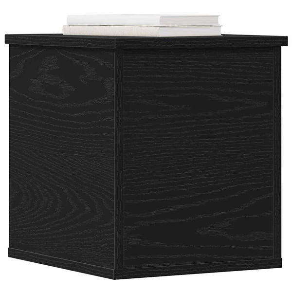Aufbewahrungsbox Schwarz Eichen-Optik 30x35x35 cm