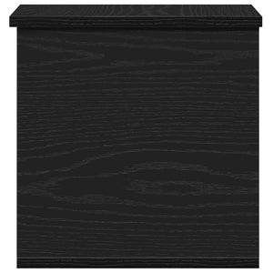 Aufbewahrungsbox Schwarz Eichen-Optik 30x35x35 cm