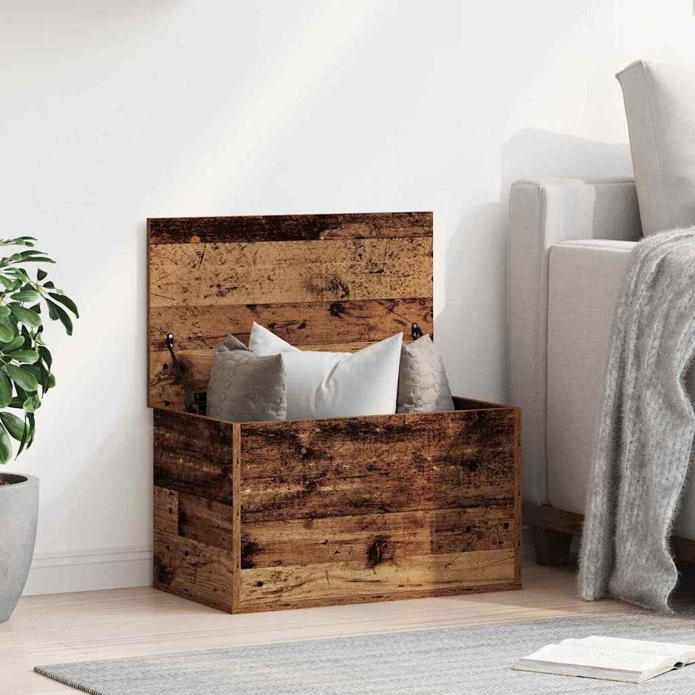 Aufbewahrungsbox Altholz 60x35x35 cm