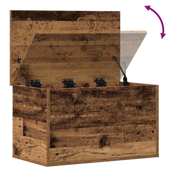 Aufbewahrungsbox Altholz 60x35x35 cm