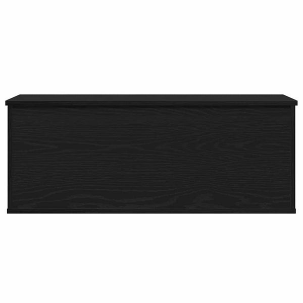 Aufbewahrungsbox Schwarz Eichen-Optik 90 cm