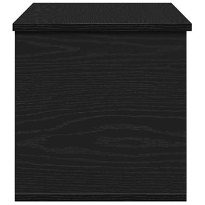 Aufbewahrungsbox Schwarz Eichen-Optik 90 cm
