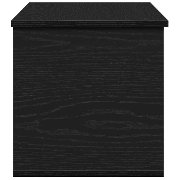 Aufbewahrungsbox Schwarz Eichen-Optik 90 cm