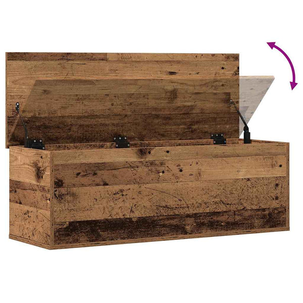 Aufbewahrungsbox Altholz 102 cm