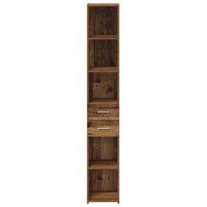 Bücherregal Altholz mit Schubladen