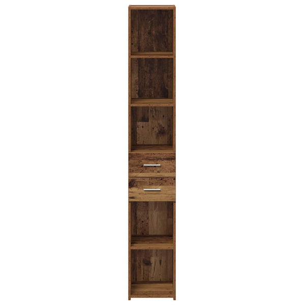 Bücherregal Altholz mit Schubladen