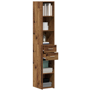 Bücherregal Altholz mit Schubladen