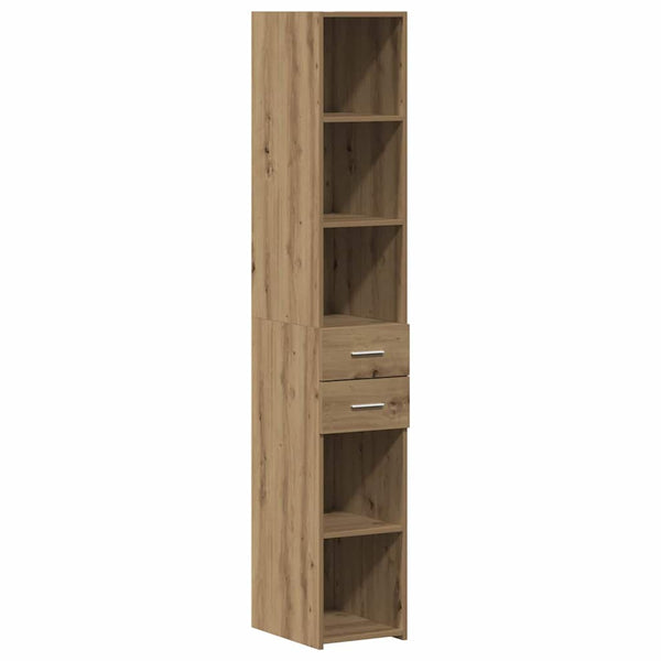 Bücherregal Artisan-Eiche mit Schubladen