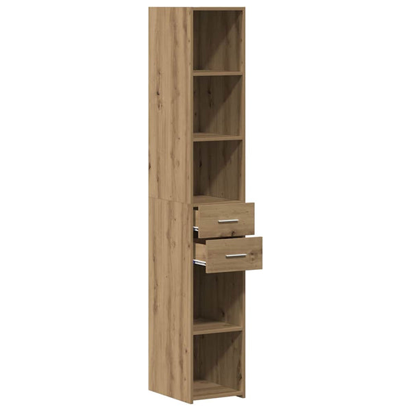 Bücherregal Artisan-Eiche mit Schubladen