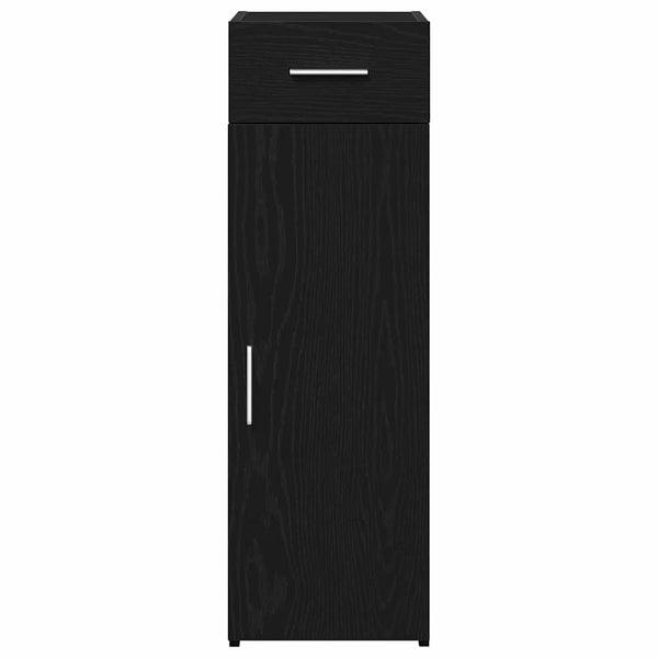 Sideboard Schwarz Eichen-Optik mit Schubladen