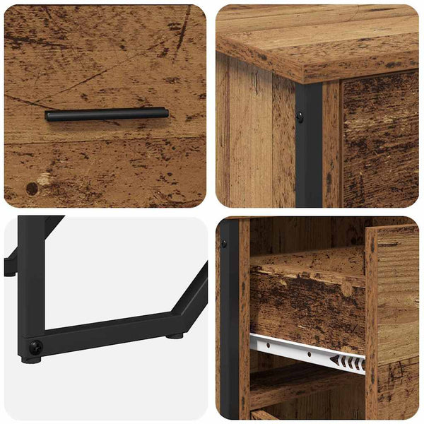 Sideboard Altholz mit Schubladen 97 cm