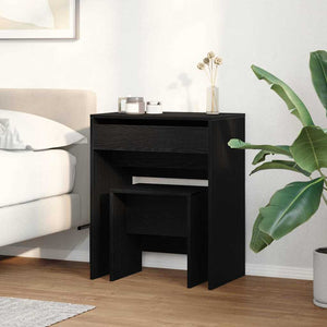 Schminktisch Schwarz Eichenoptik 60 cm