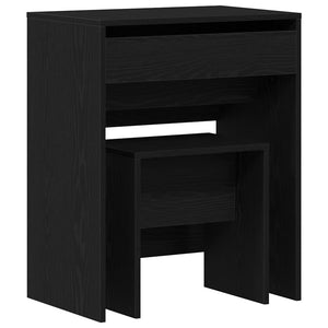 Schminktisch Schwarz Eichenoptik 60 cm