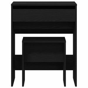 Schminktisch Schwarz Eichenoptik 60 cm
