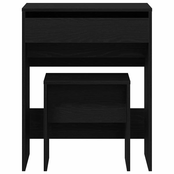 Schminktisch Schwarz Eichenoptik 60 cm