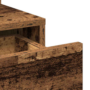 Schminktisch mit Regal Altholz 80x35x132cm