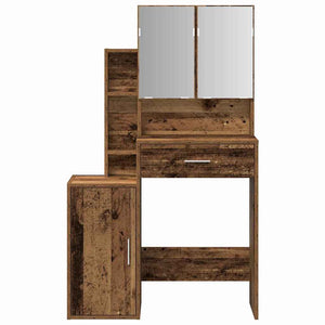 Schminktisch mit Regal Altholz 80x35x132cm
