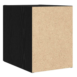 Wandschrank Schwarz Eichen-Optik 30x42,5x39,5 cm
