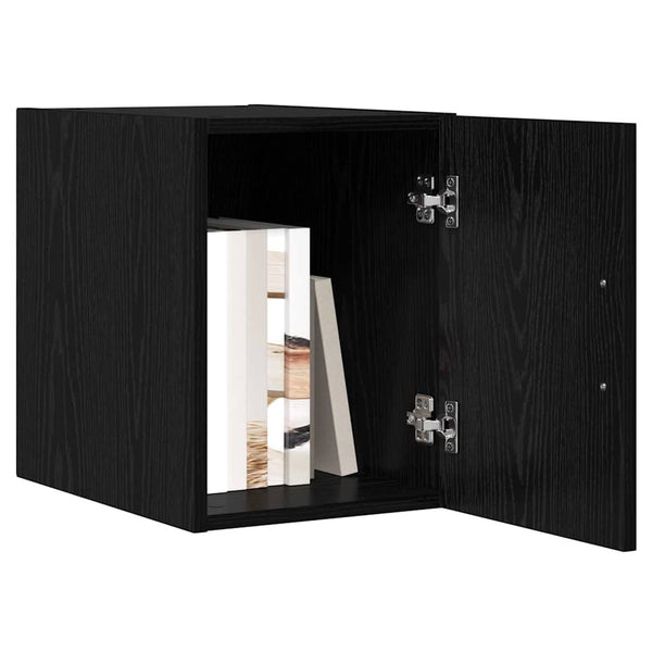 Wandschrank Schwarz Eichen-Optik 30x42,5x39,5 cm