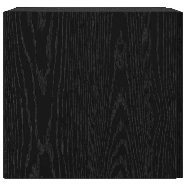 Wandschrank Schwarz Eichen-Optik 30x42,5x39,5 cm