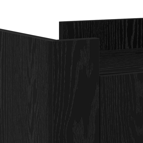 vidaXL Sideboard Black Oak Look 45 x 35 x 75 cm