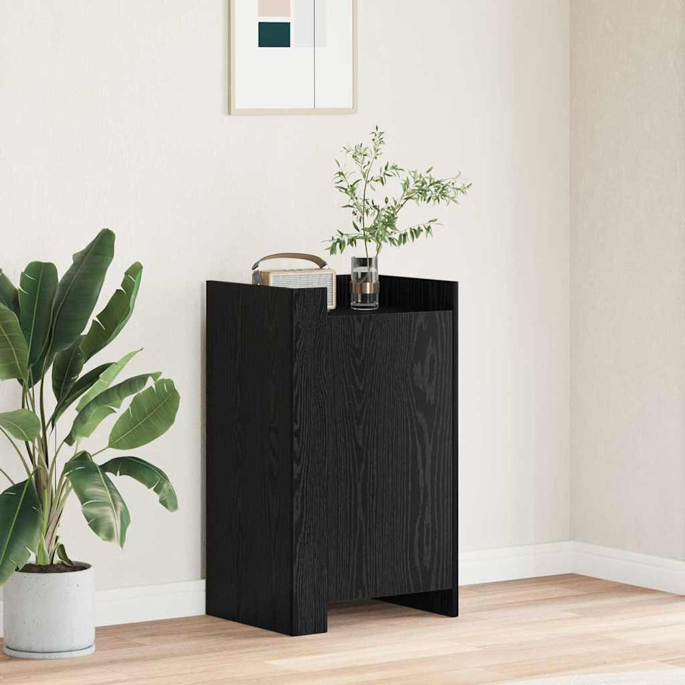 vidaXL Sideboard Black Oak Look 45 x 35 x 75 cm